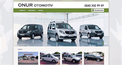Desktop Screenshot of onurotomotivantalya.com